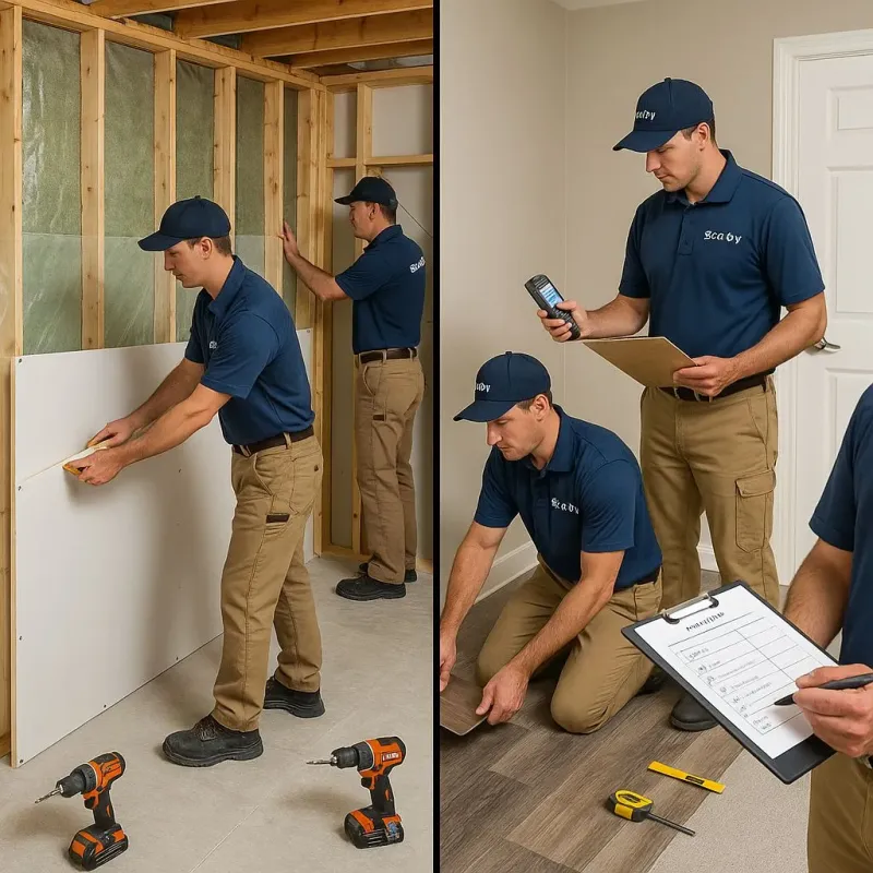 Repairs and Reconstruction process in Willits, CA